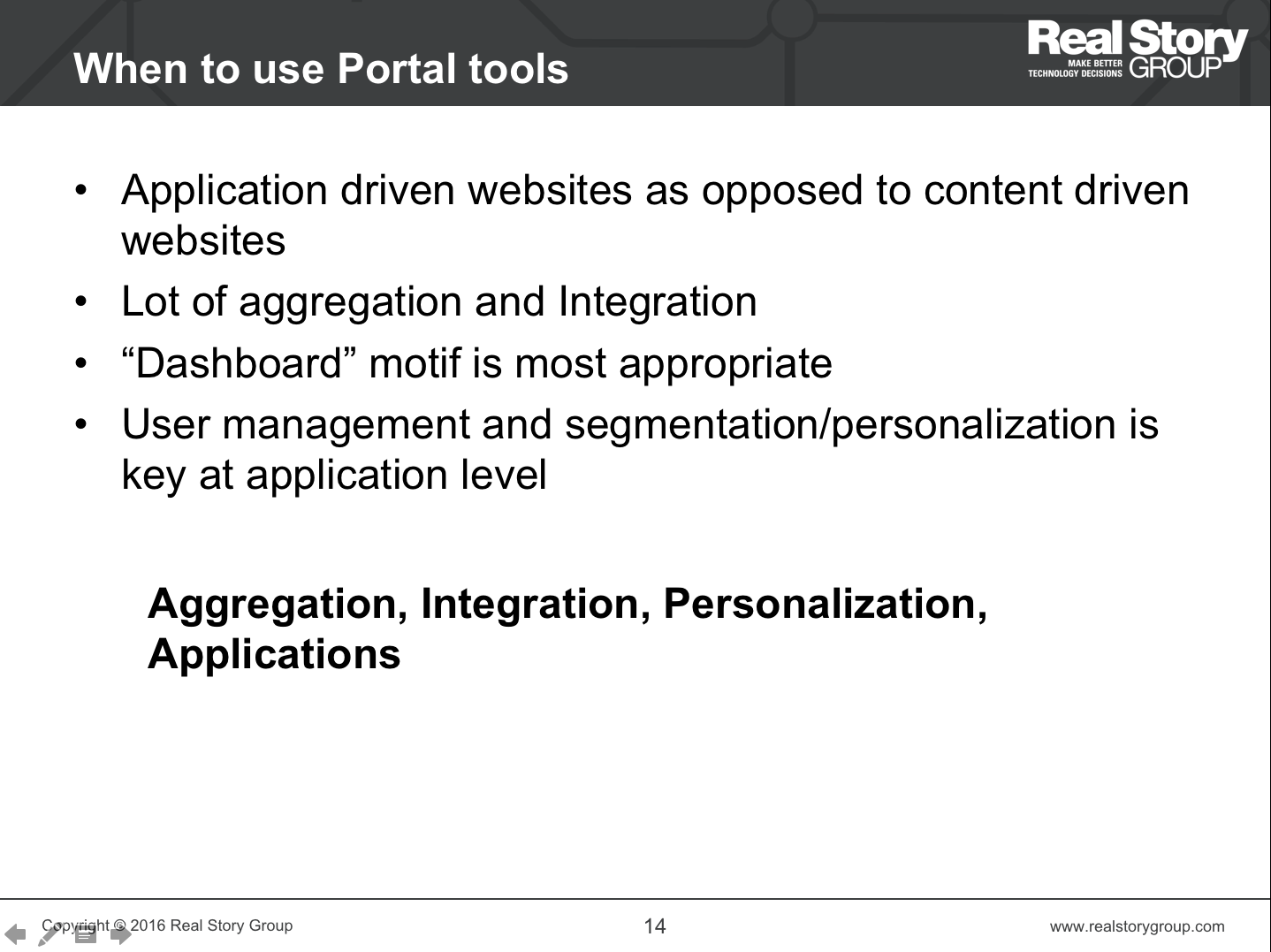 When to use Portal tools?